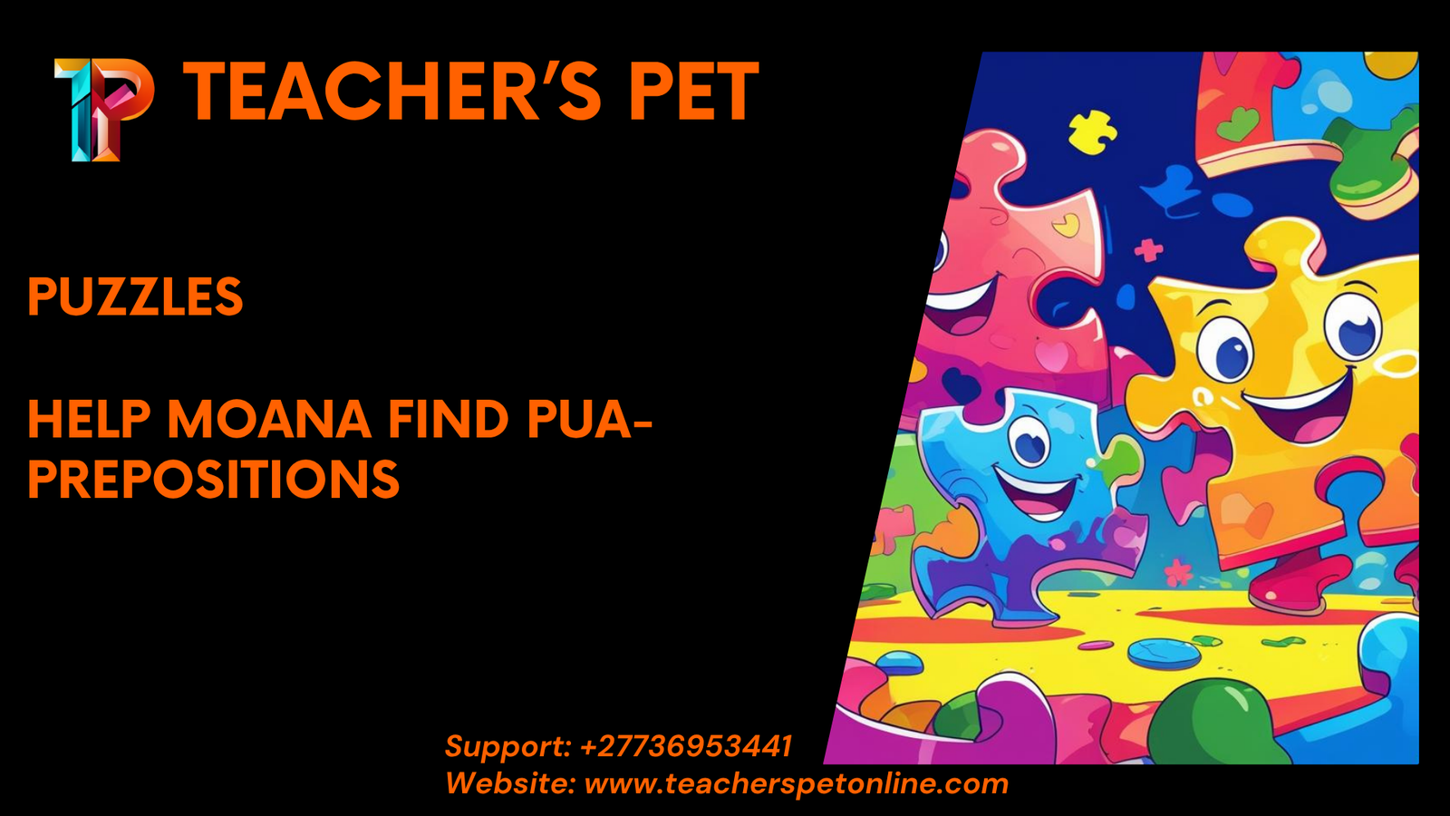 Help Moana Find Pua – Prepositions